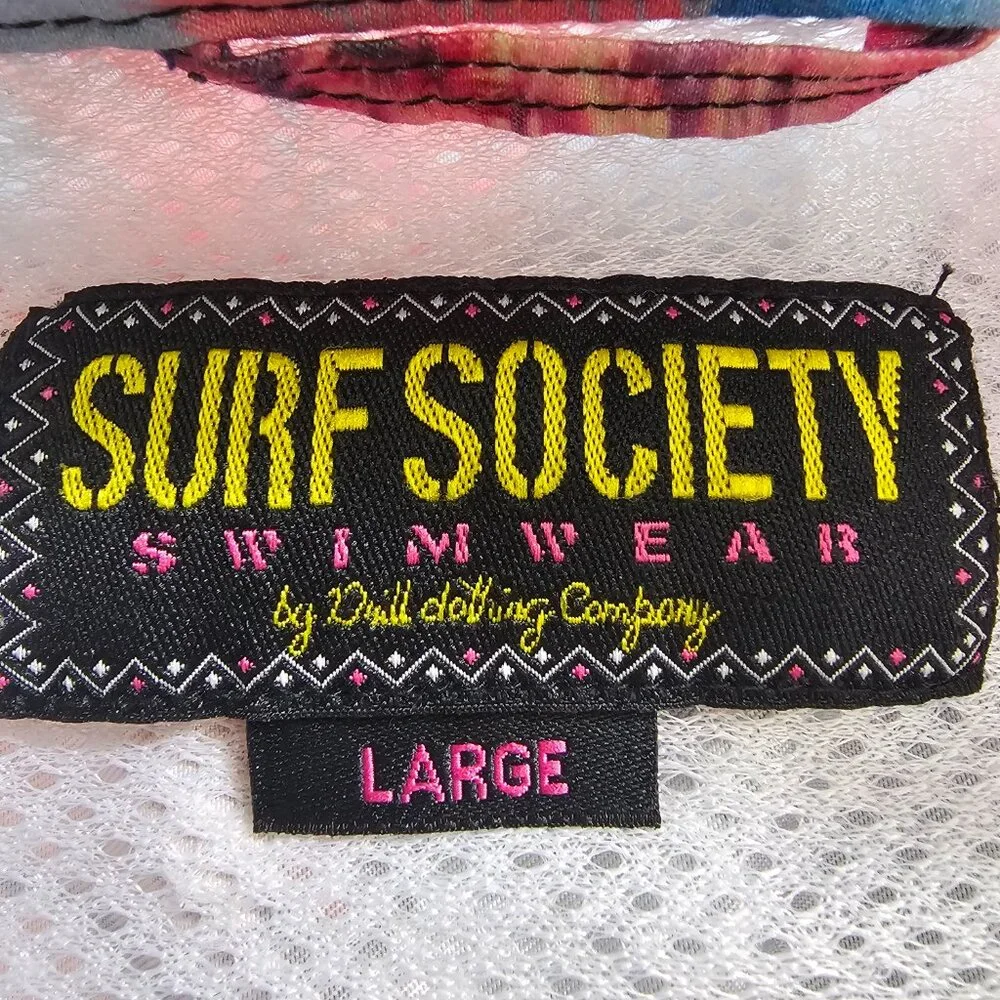 Surf Society by Drill Men's Short Sleeve Button-Up Beachwear‎ Spring Break
